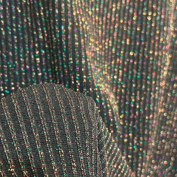 LOFT Midi Multi-Colour Shimmer Knit Dress - Picture 4 of 9